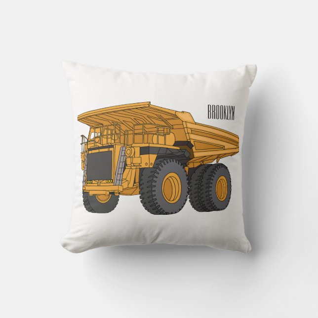 Almofada Haul truck cartoon illustration (Frente)
