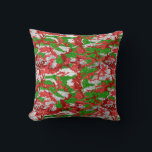 Almofada Haus Do Padrão De Xmas De Prata De Camo<br><div class="desc">Veja o Haus do Camo Christmas Stocking Collections para as ideias mais radicais de presentes.</div>