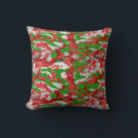 Almofada Haus Do Padrão De Xmas De Prata De Camo<br><div class="desc">Veja o Haus do Camo Christmas Stocking Collections para as ideias mais radicais de presentes.</div>