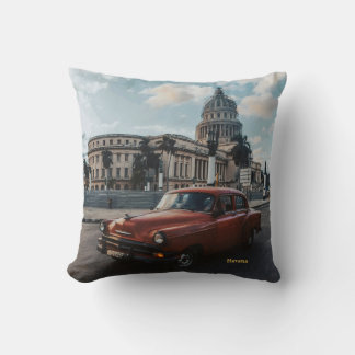 Almofada Havana Cuba Carro Clássico Antigo