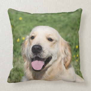 Almofada Headshot 1 do golden retriever