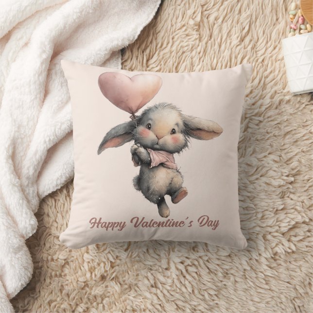 Almofada Heart Balloon Bunny for Valentines (Cobertor)