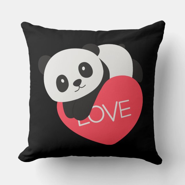 Almofada Heart Love Panda (Frente)