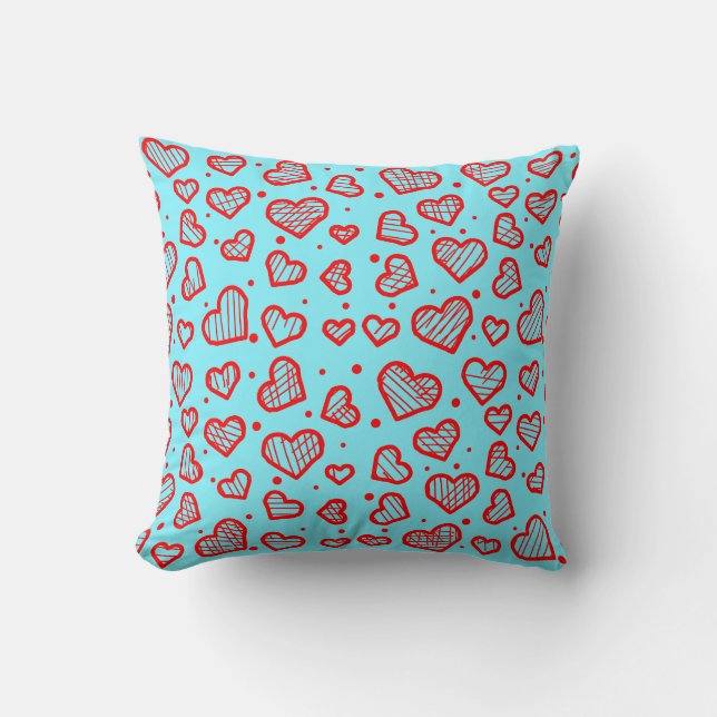 Almofada Hearts Pattern - Valentine's Day Inspired (Frente)