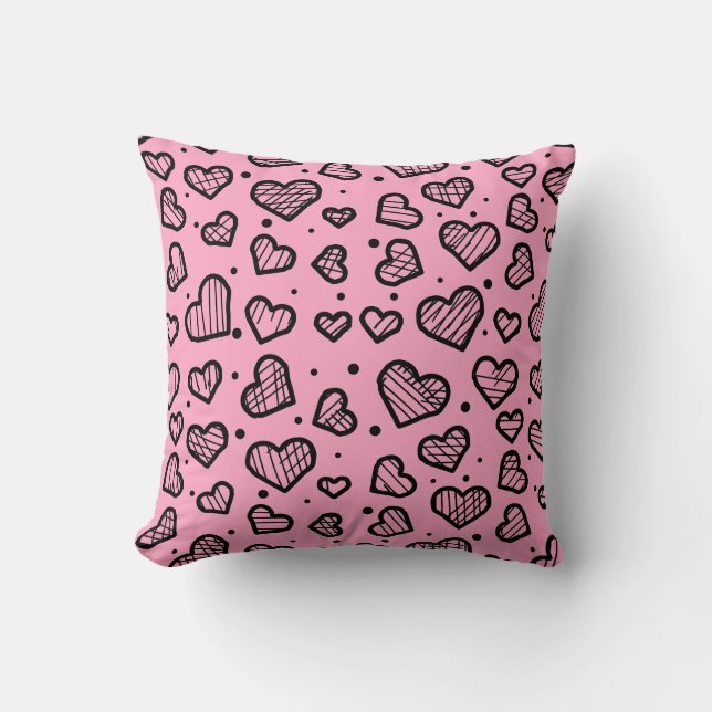 Almofada Hearts Pattern - Valentine's Day Inspired  (Frente)