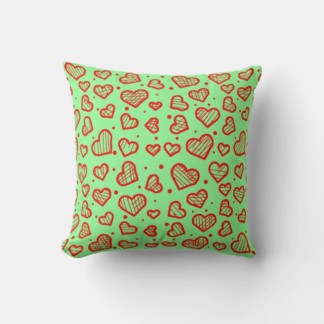 Almofada Hearts Pattern - Valentine's Day Inspired (Frente)