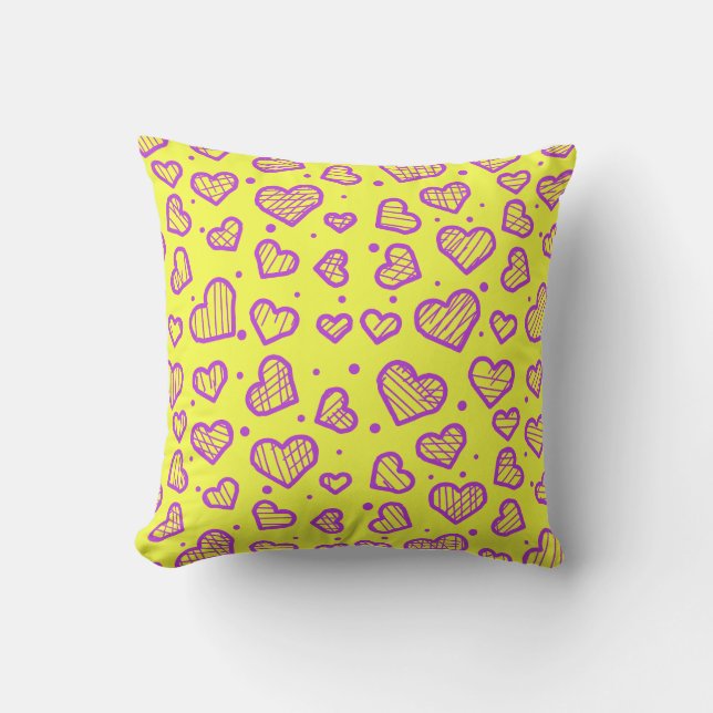 Almofada Hearts Pattern - Valentine's Day Inspired (Frente)