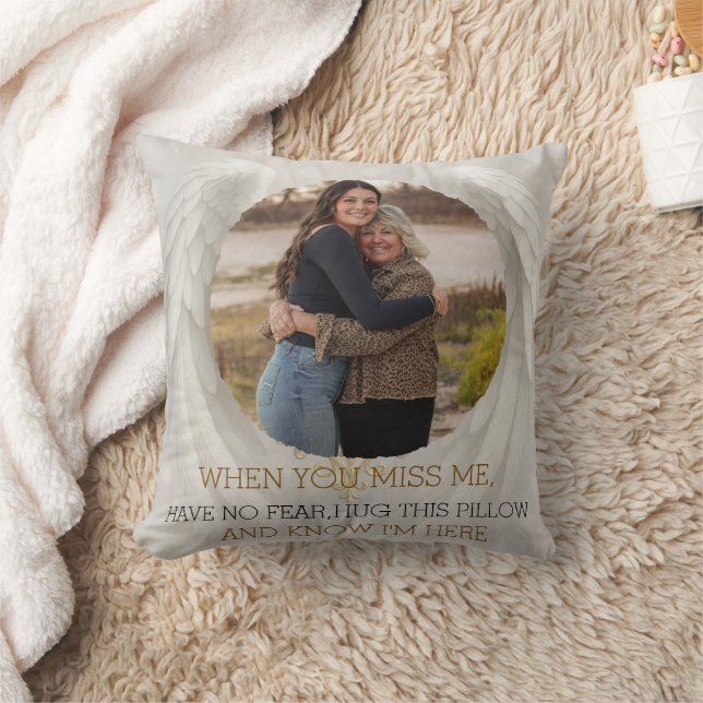 Almofada Heavenly Angel Memorial Pillow with Family Photo (Cobertor)