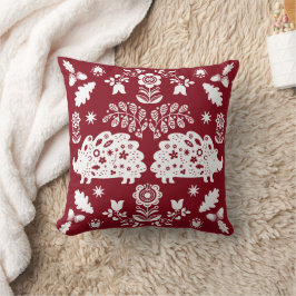 Almofada Hedgehog Folk Art