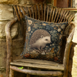 Almofada Hedgehog no estilo Forest William Morris