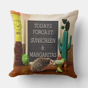 Almofada Hedgehog Sunscreen e Margaritas