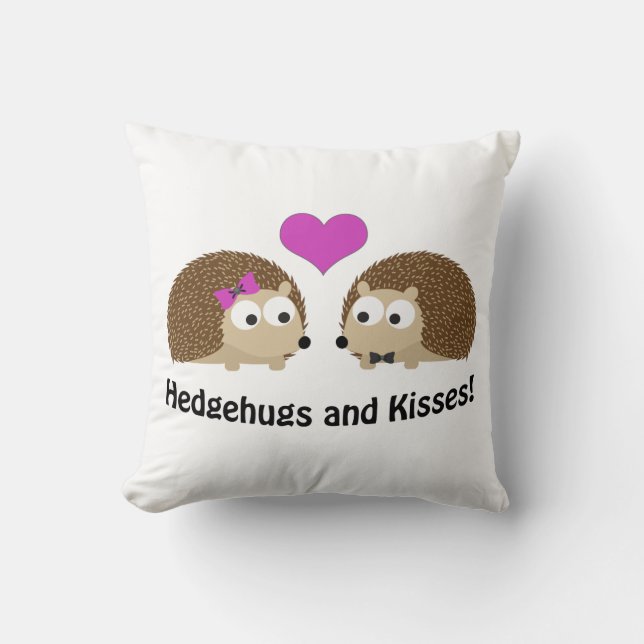 Almofada Hedgehugs e Kisses Hedgehog Love (Frente)