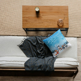 Almofada Hello Winter Personalized Throw Pillow