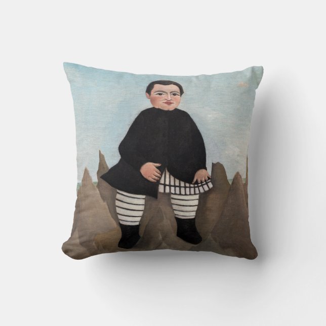 Almofada Henri Rousseau - Menino nas Rochas (Frente)