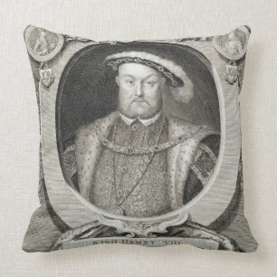 Almofada Henry VIII (1491-1547), após uma pintura no Ro