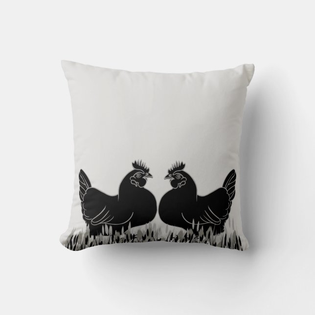Almofada Hens~Silhouette (Frente)