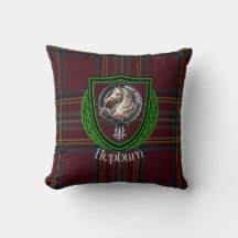 Hepburn Scottish Clan Tartan & Crest