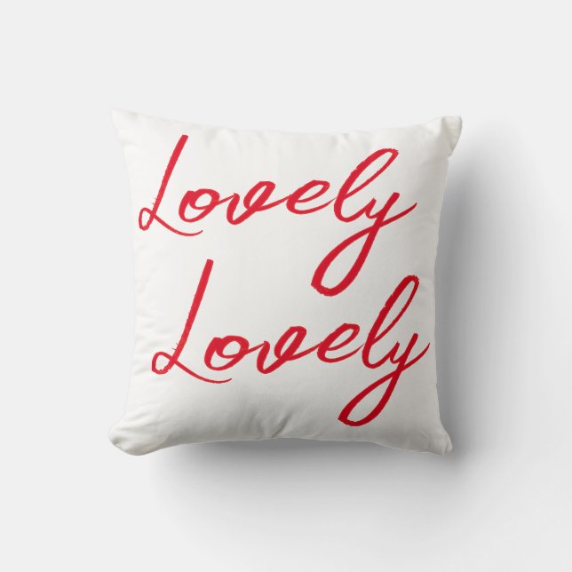 Almofada Her Simple Red Lovely Shirt (Frente)