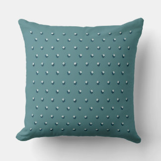 Almofada Herança Ditsy - Calico Silencioso - Teal Ardósia
