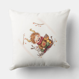 Almofada „Herbstfreunde – Ein Tag voller Lachen“