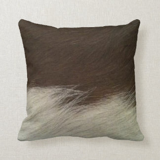Almofada Hereford Brown e White Faux Cowhide Throw