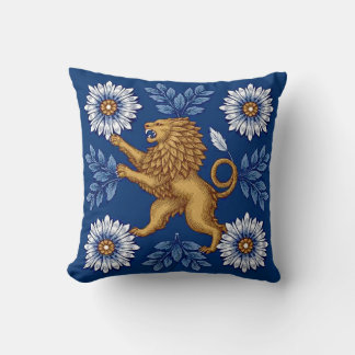 Almofada Heritage Motif Lion Throw Pillow