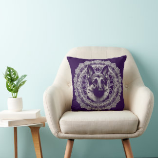 Almofada Herzenswärme im Design Schäferhund und Gedicht