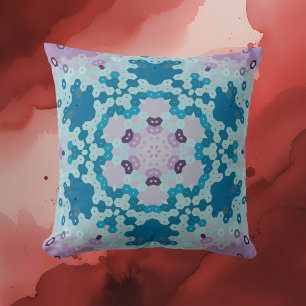 Almofada Hex Mandala Blue e Purple
