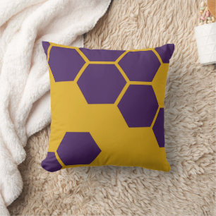 Almofada Hexágonos geométricos do padrão Honeycomb