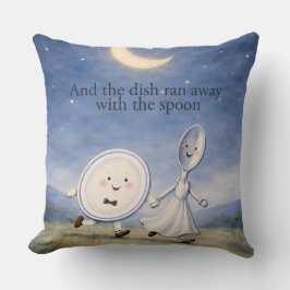Almofada Hey Diddle Diddle Dish and Spoon Pillow