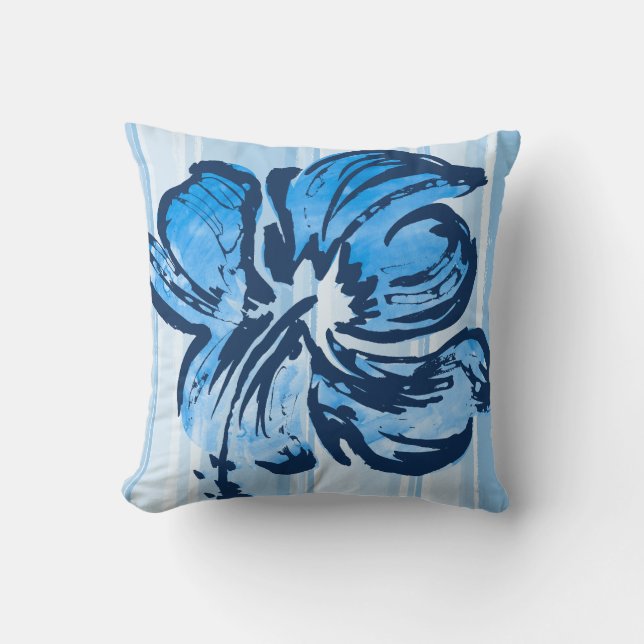 Almofada Hibiscus Reversible Square Travesseiro (Frente)