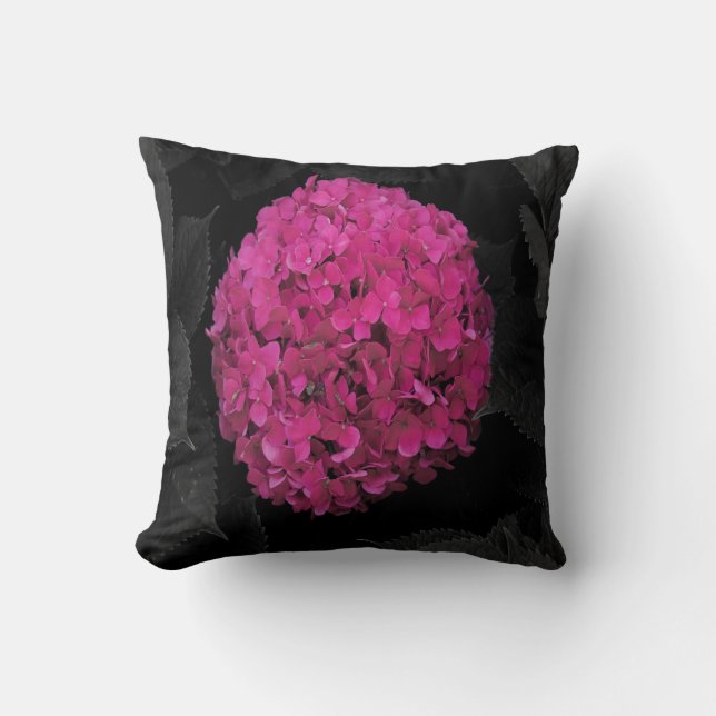 Almofada Hidrangea rosa (Frente)