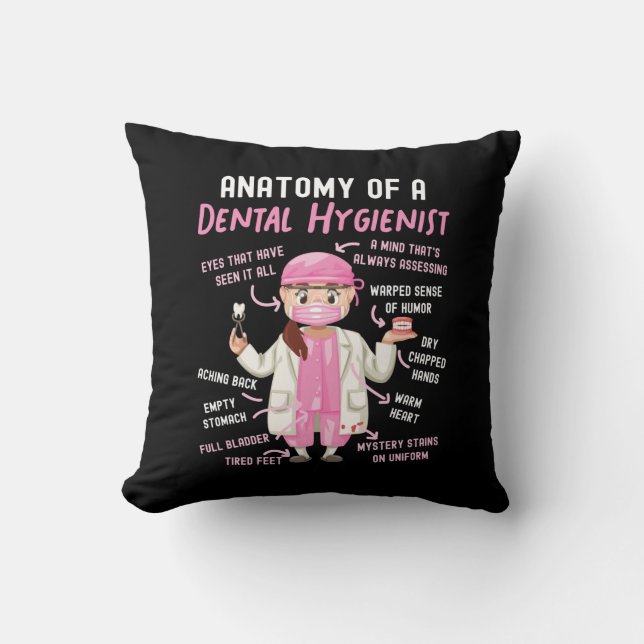 Almofada Higienista Dental Anatomia Dental De Dental (Frente)
