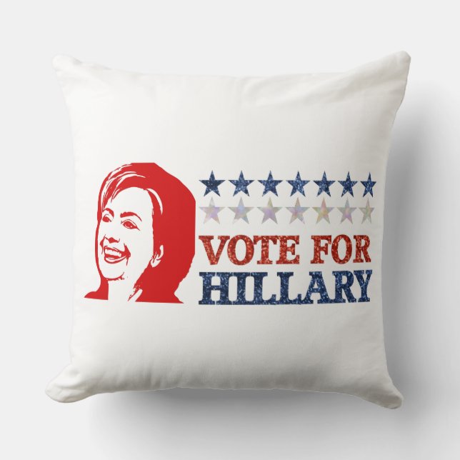 Almofada hillary de votação relâmpago (Frente)