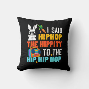 Almofada Hip Hop Hippity Coelho de Páscoa Divertido Meninos