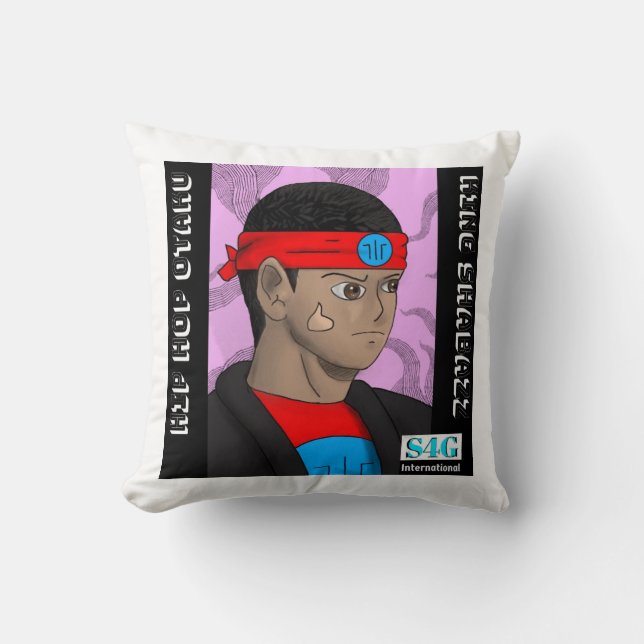 Almofada Hip Hop Otaku (Frente)