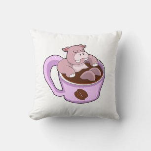 Almofada Hippo com Taça de Café