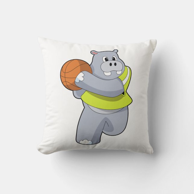 Almofada Hippo como jogador de basquete com basquete.PNG (Frente)