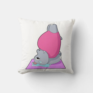 Almofada Hippo na Malhação Yoga