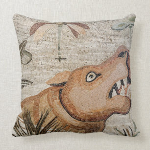 Almofada Hippopotamus, mosaico de Nile, casa do Faun