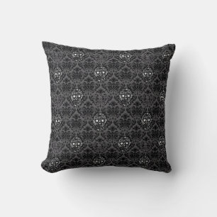 Almofada Hipster de açúcar SKULL BAROQUE preto