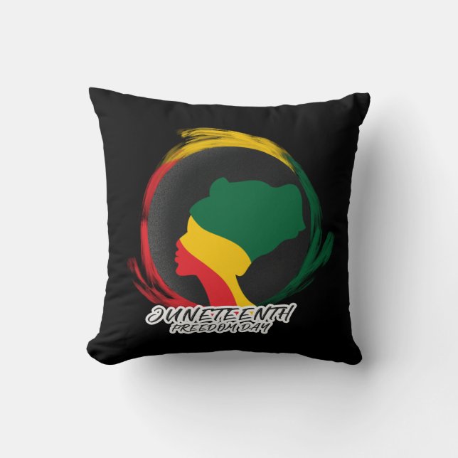 Almofada História Negra do Dia da Liberdade (Frente)