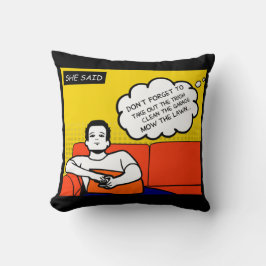 Almofada histórias em quadrinhos Geeks robustas de mel amar