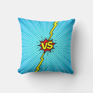 Almofada Histórias em quadrinhos versus fundo, estilo cláss