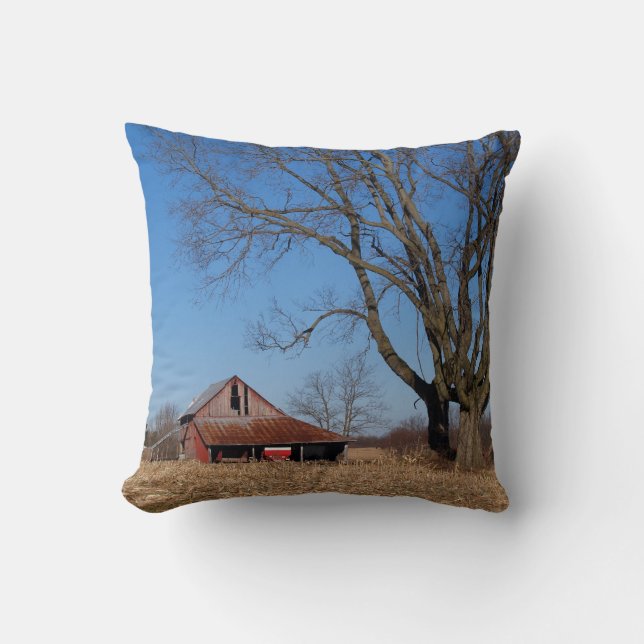 Almofada Historical Barn em Illinois, Travesseiro dos EUA (Frente)