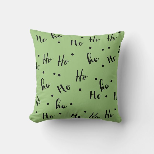 Almofada Ho Ho Ho Christmas Red Background (Frente)