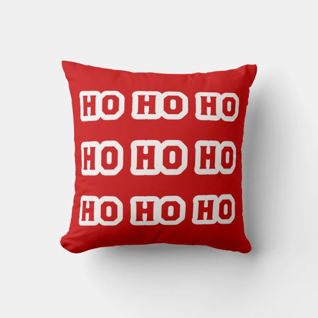 Almofada HO HO HO HO É Papai Noel (Frente)