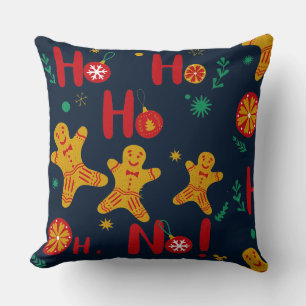 Almofada Ho Ho Ho Oh Não! Gingerpão bonito