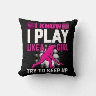 Almofada Hockey Play Like a Girl Cerâmica