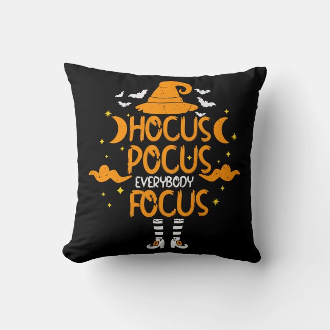 Almofada Hocus Pocus Todos Focam O Halloween Engraçado (Frente)